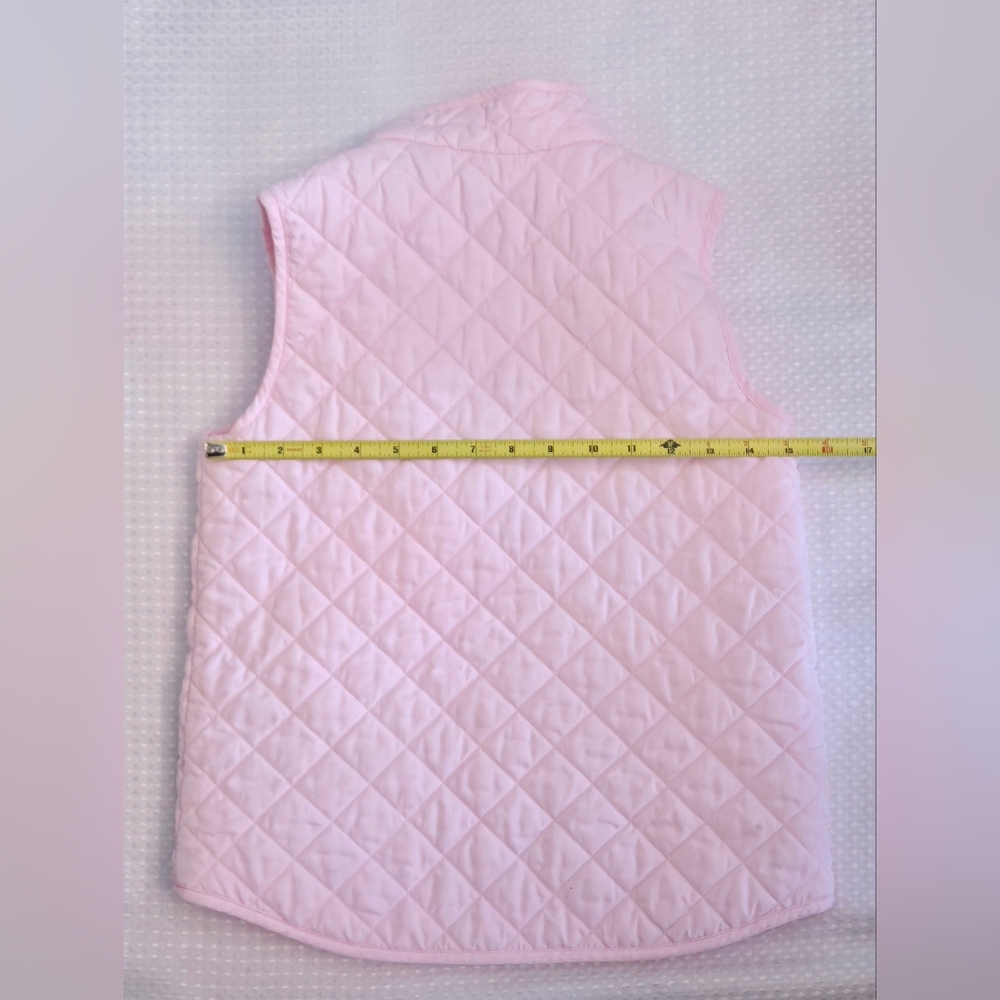 Crew Cuts / J Crew Pink Quilted Gitls Vest Size 10 *** Some Small Spots See Pics - Picture 4 of 7